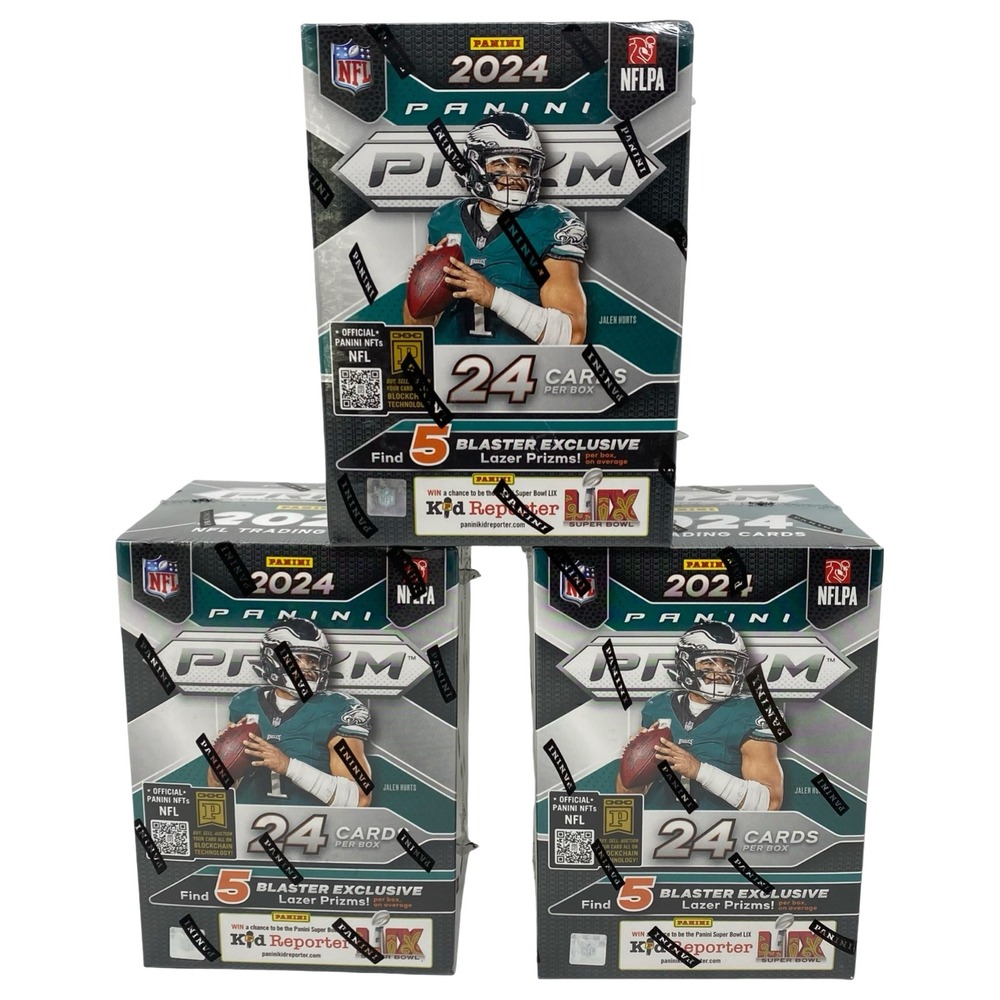 (LOT OF 3) Panini 2024 Prizm Football Blaster Boxes NEW Factory Sealed